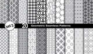 时尚黑白花纹背景