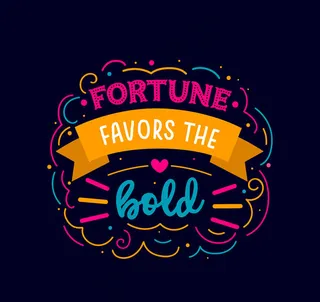 好运眷顾勇者艺术字