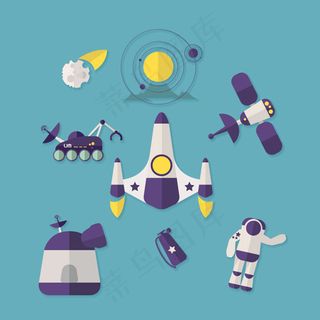 空间探索图标,免抠元素