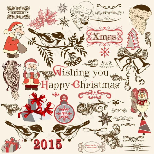 圣诞节花纹装饰