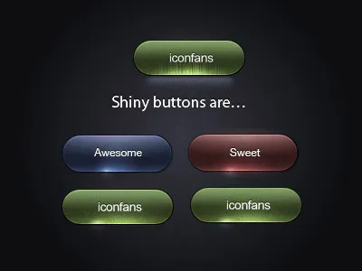 质感按钮PSDpsd模版下载