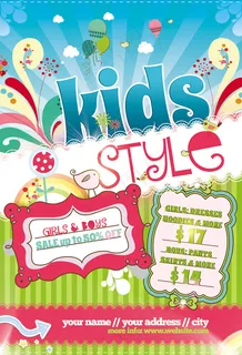 卡通儿童节促销