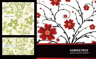 时尚花纹背景,背景元素