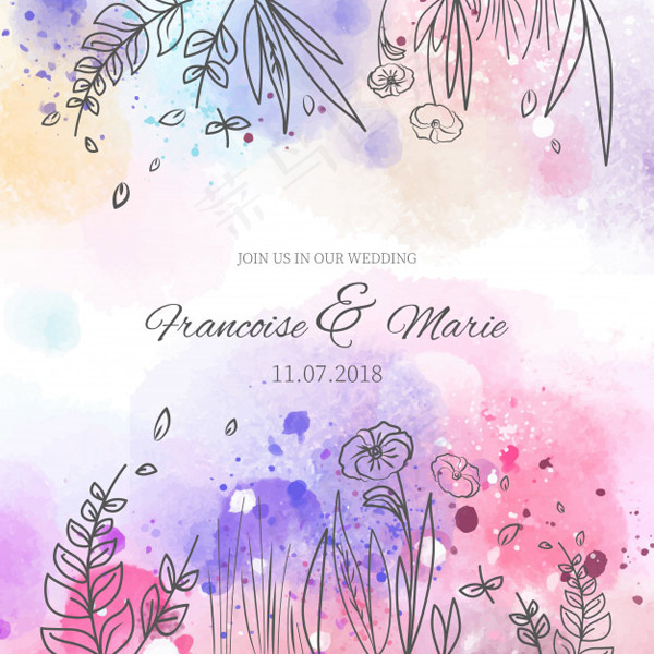 结婚典礼邀请卡