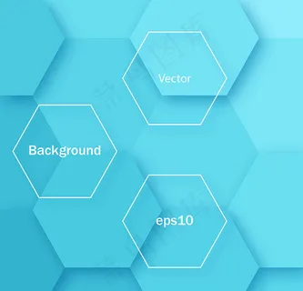 六角形立体背景