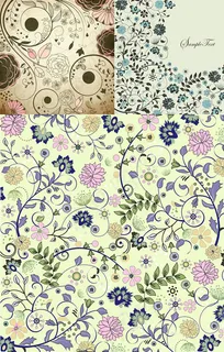 素雅布艺背景,背景元素