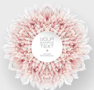 大丽花立体图标,免抠元素