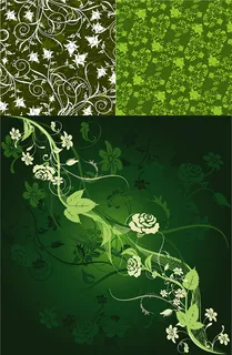 花枝招展绿色背景,背景元素 花枝招展绿色背景,背景元素