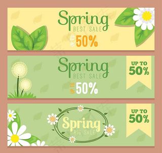 春季折扣banner