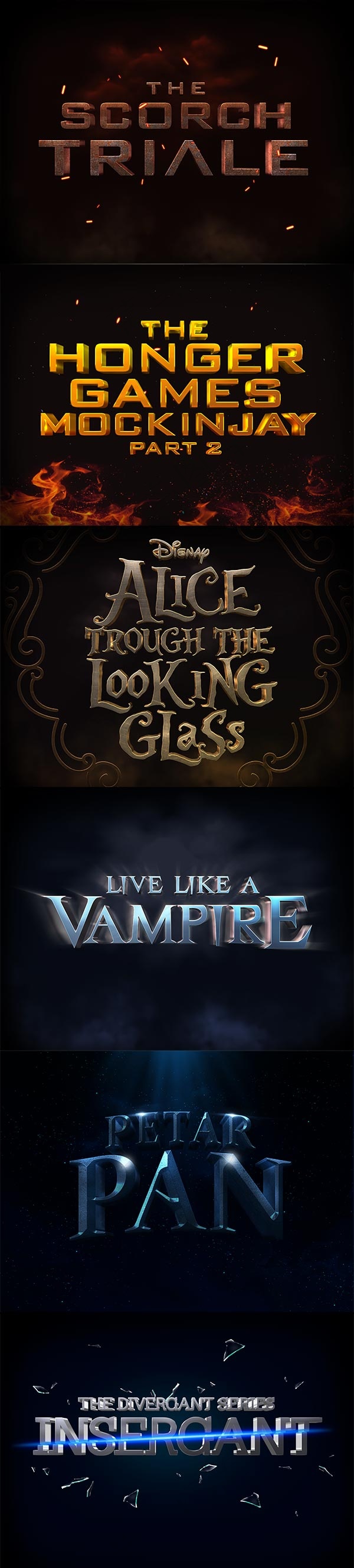 电影风格字体样机