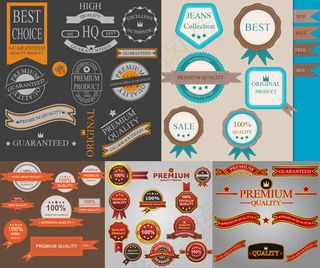经典标签标贴,免抠元素