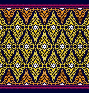 菱形花纹无缝背景