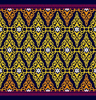 菱形花纹无缝背景