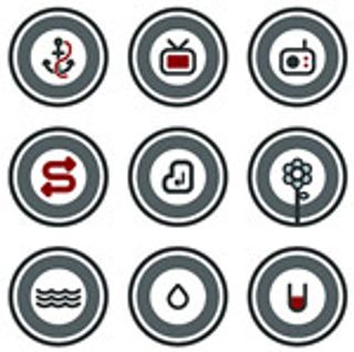 圆形卡通图标,免抠元素,背景元素