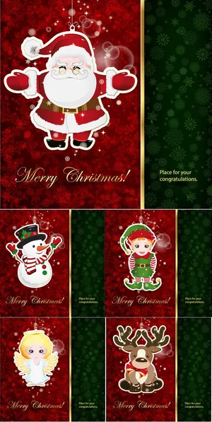 可爱的圣诞卡片