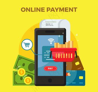 扁平网上支付元素