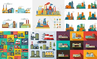 扁平化工厂建筑