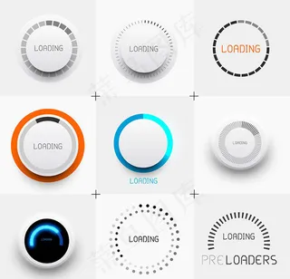 圆形缓冲进度条