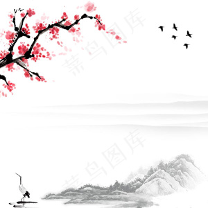水墨梅花