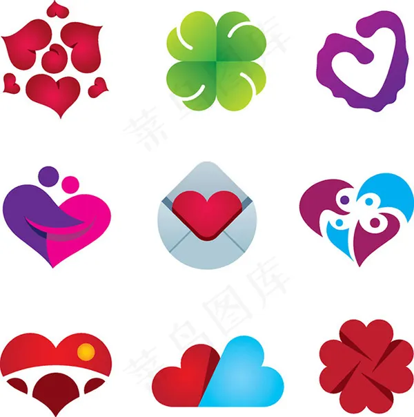 婚纱庆典公司商标eps,ai矢量模版下载