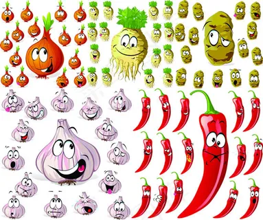 卡通蔬菜矢量