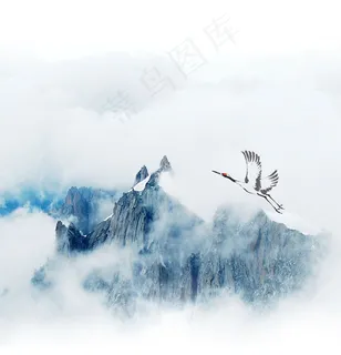 仙鹤山峦重阳背景 仙鹤山峦重阳背景