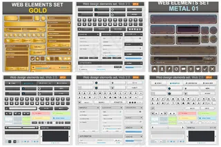 钮网页设计元素