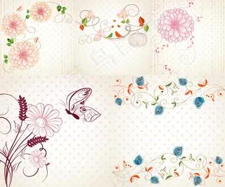 精美花朵背景