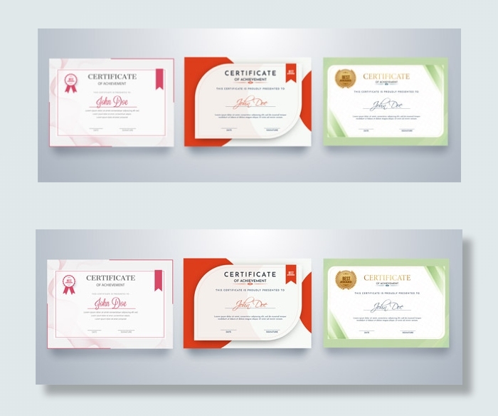 证书模板矢量eps,ai矢量模版下载