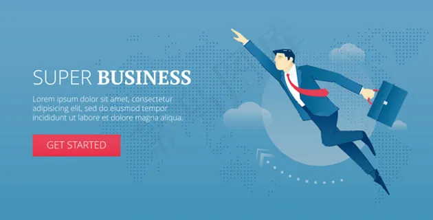 飞翔的商务超人