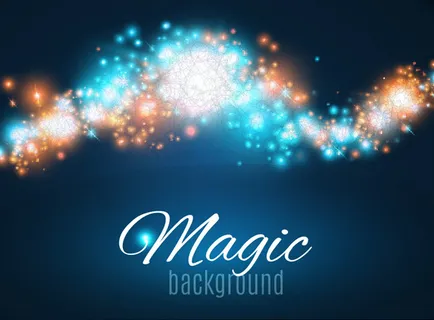 闪耀魔法光效背景