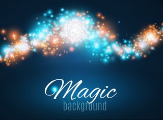 闪耀魔法光效背景