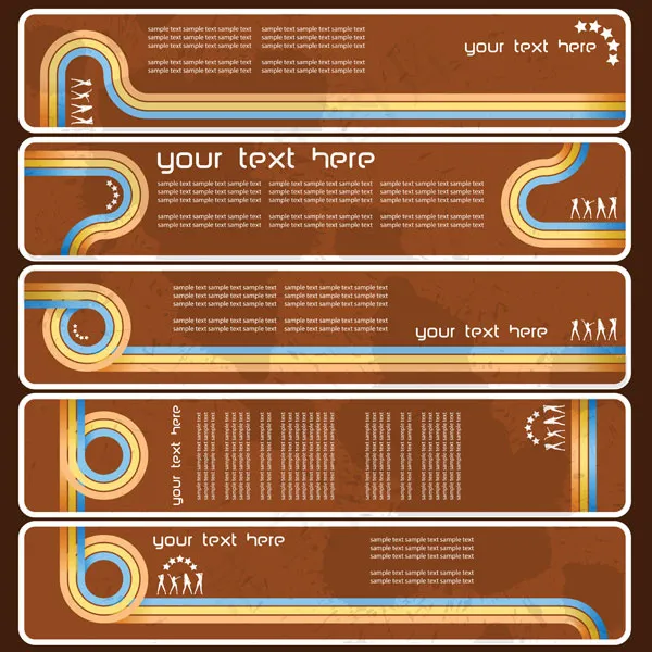 老式横幅矢量eps,ai矢量模版下载