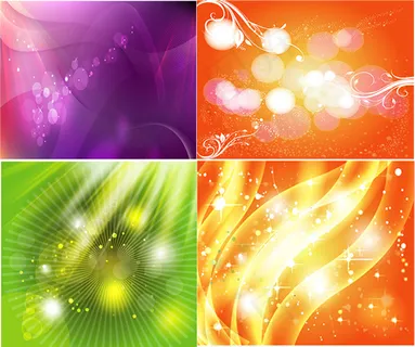 奇光异彩背景,背景元素