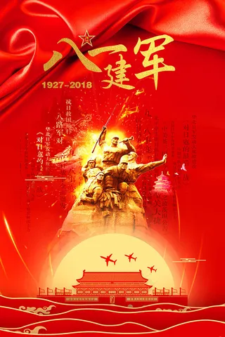 八一建军节海报