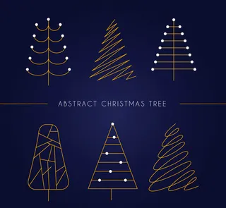 抽象圣诞树