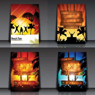 潮流封面设计矢量