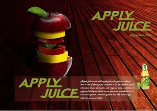 苹果饮料海报