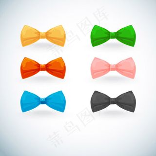 彩色蝴蝶结领结