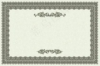 欧式证书模板