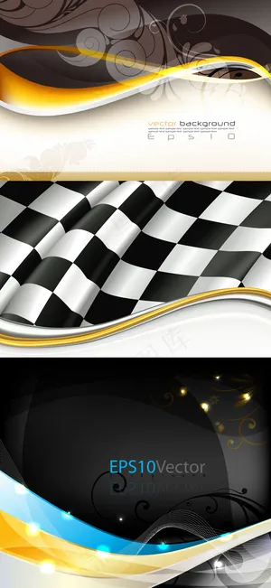 动感花纹背景,背景元素