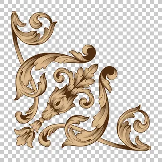 宫廷风花纹边角