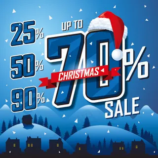 圣诞节促销海报