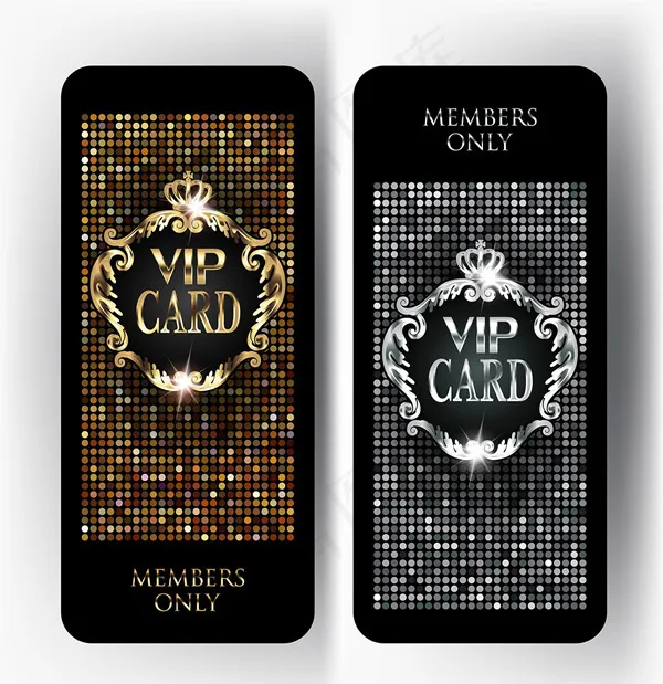 亮片VIP卡eps,ai矢量模版下载