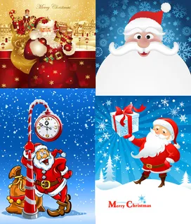 卡通圣诞老人 卡通圣诞老人