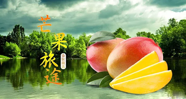 淘宝芒果海报psd模版下载