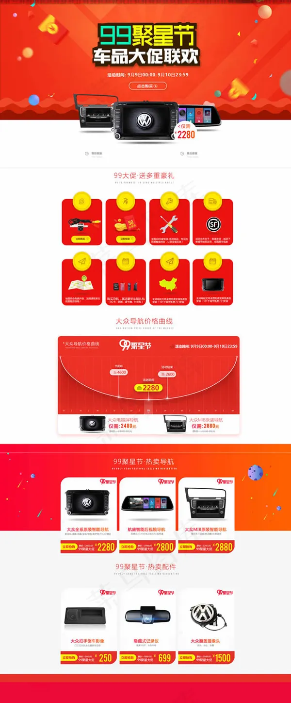 99聚星节店铺psd模版下载