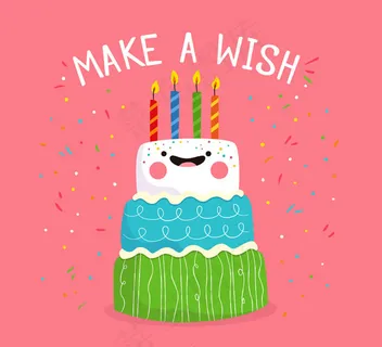 可爱表情生日蛋糕