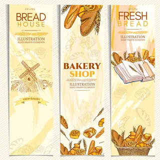 复古面包主题横幅