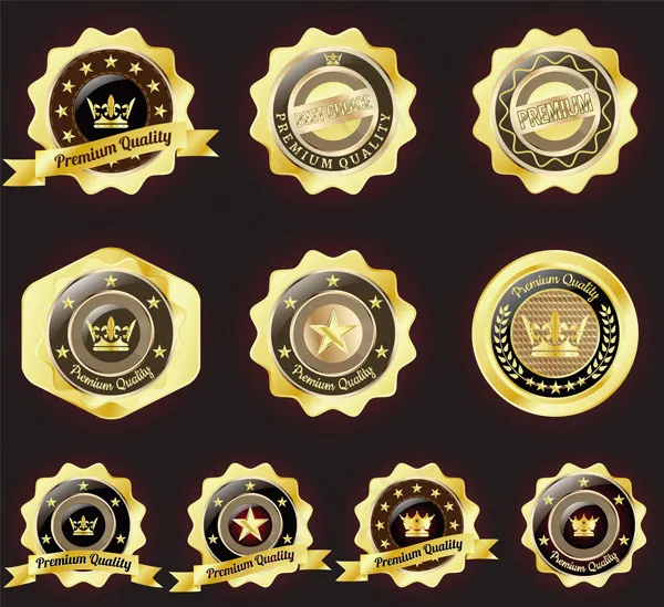 圆形牌子标签,免抠元素eps,ai矢量模版下载